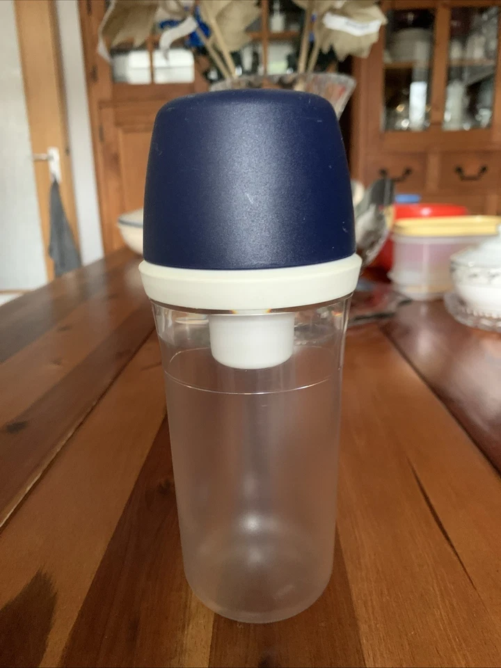 Tupperware Zuckerhut Zuckerdose C47 Spender Streuer 415ml. Blau/Klar.Ø8x20H - Bild 3 von 4