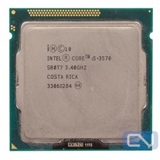 Intel Core i5-3570 SR0T7 3.40GHz 6MB 4-Core LGA1155 Clean Pull CPU Processor