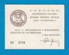 MASONRY, TRIESTE, GREAT EAST OF ITALY, LODGIA G. OBERDAN, MASONIC YEAR 1982
