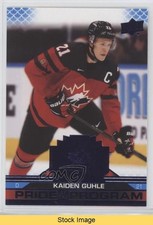 2022 Team Canada Juniors Pride of the Program Blue Kaiden Guhle #71 READ 8tn
