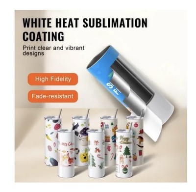 Sublimation Rohlinge dünner Becher weiß 20 Unzen gerade Edelstahl Wäschetrockner...