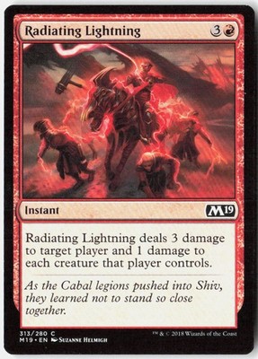 Magic Radiating Lightning Core Set 2019 [M19 - 313] NM Common