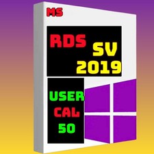 Rds cal User 50, Desktop Remote Service - for 50 Users Cals - for SV 2019 setup
