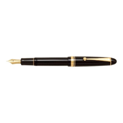 Pilot Custom 742 Fountain Pen Black Resin Medium Nib Includes Converter