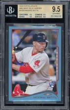 Mookie Betts Rookie Card 2014 Topps Update Wal-Mart Blue Border #US26 BGS 9.5. rookie card picture