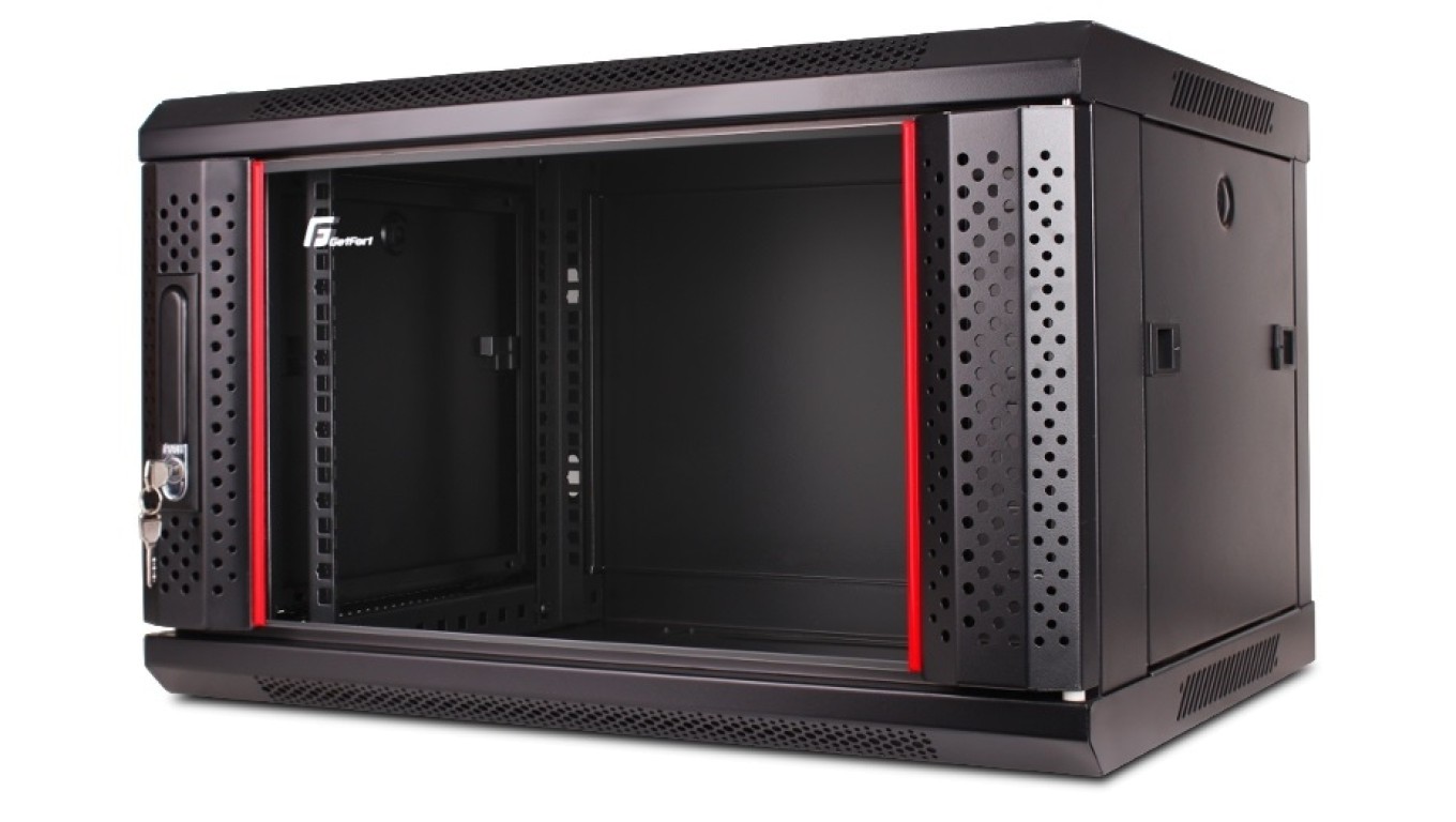 Cabinet Rack 19, 6U, 600x450, Hanging (WGF06-64EH-WGB)