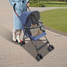 Foldable Lightweight Pet Stroller for Small to Medium Dogs and Cats