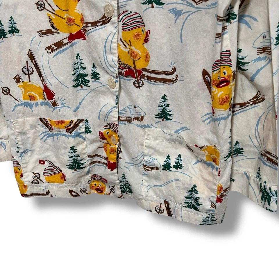 Pijama feminino Nick & Nora top roupa de dormir tamanho médio 20,5 x 28 - Imagem 3 de 4