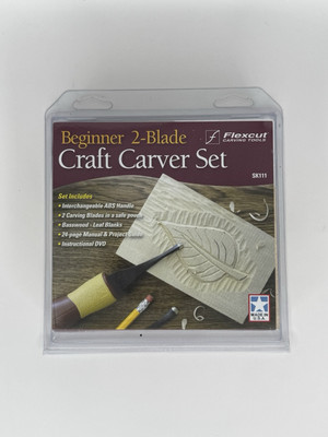 Flexcut SK111 Beginner 2-Blade Craft Carver Set
