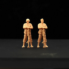 1/35/48/72/87/100/144 WWII Machine Gun Troopers 2-person Team