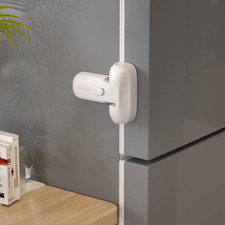 Seguro Nevera Bebes Sello Max 25mm Cierre Puerta Refrigerador Blanco Sin Drill