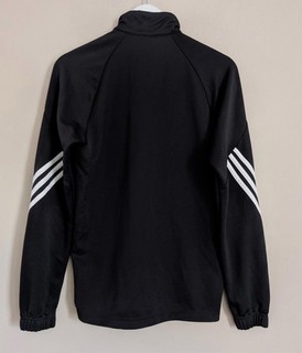 Adidas Climalite Zip Hoodie Men’s Large Black White Sports Track Jacket L