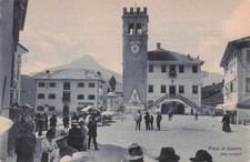 3199) POSTCARD TOURING CLUB ALPINE EXCURSION PIEVE CADORE ANIMATED CAI MILAN