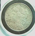 1900 TONED MORGAN SILVER DOLLAR~AU EXCELLENT DETAIL NICE ALBUM COIN  *