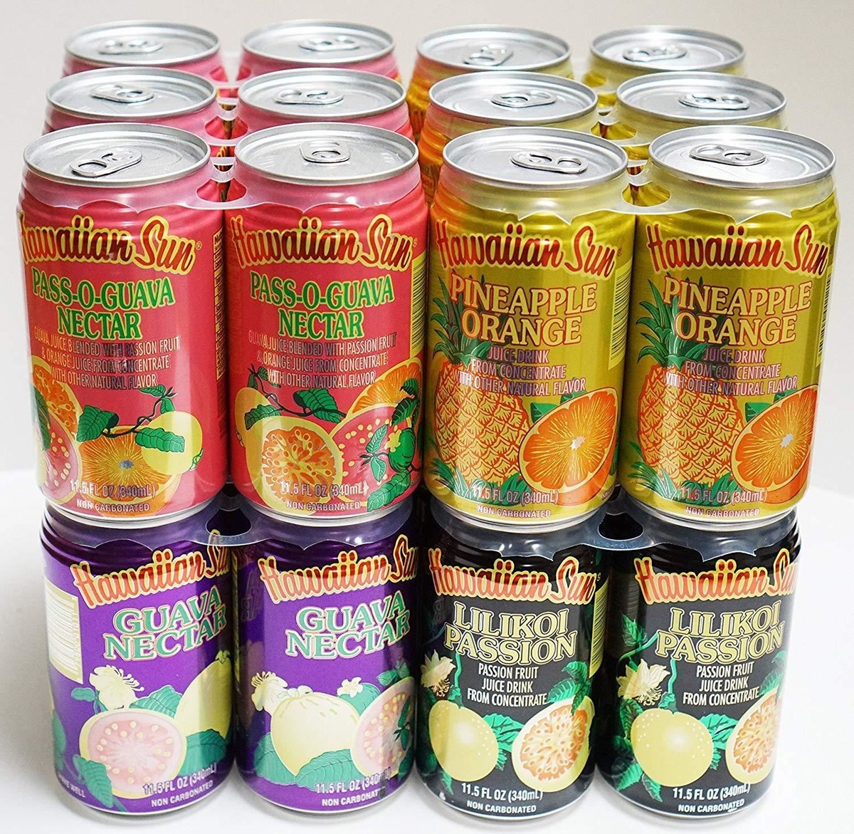 Hawaiian Sun Drinks 24 Pack Sampler (6 cans of 4 Flavors) | eBay