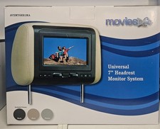 MOVIES TO GO AVXMTGHR1MA, 7" HEADREST MONITOR GRAY, BLACK & TAN COVERS Voxx