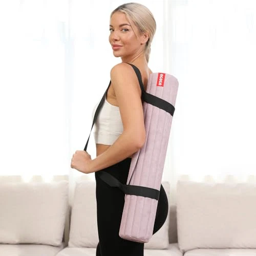 Extra Long Wide 74x26 Suede Yoga Mat, 1/3 Thick POE Material