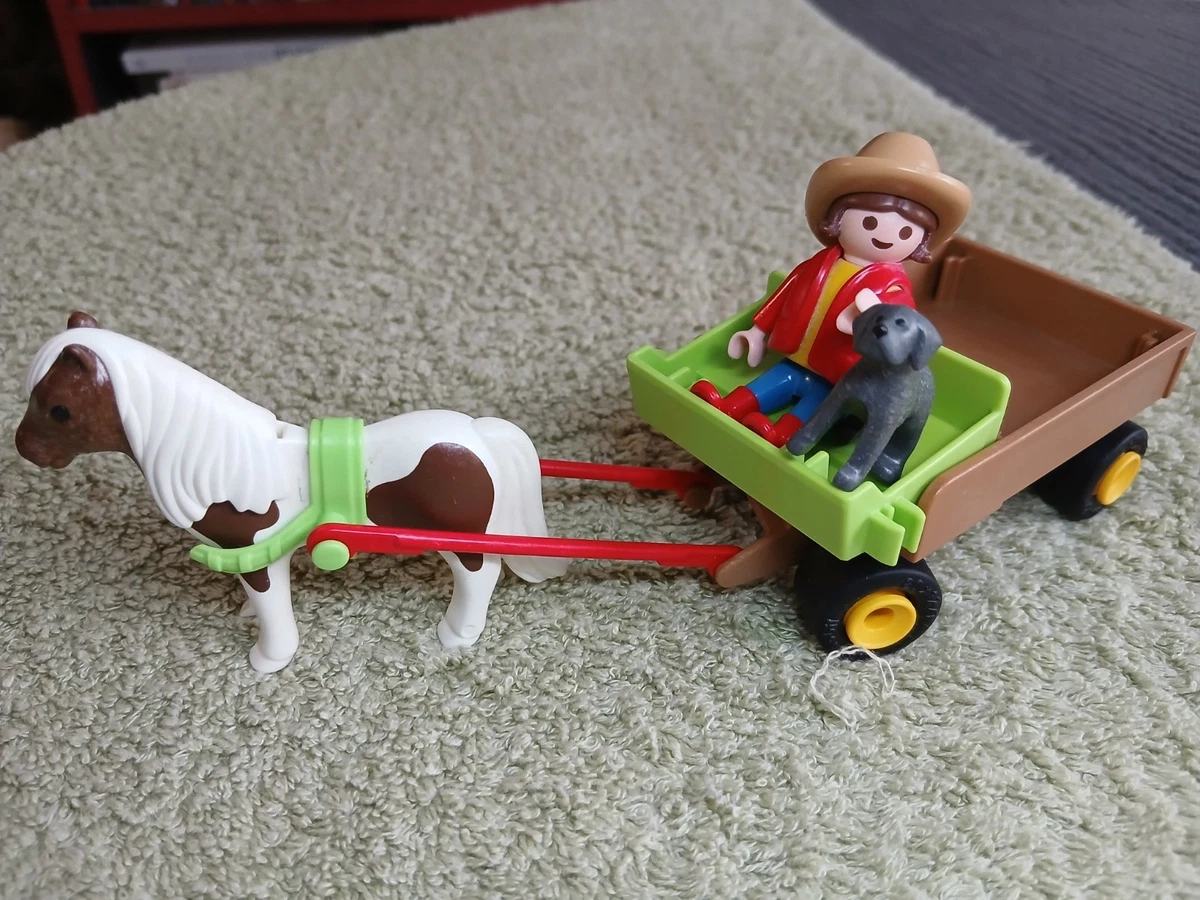 Pièce PLAYMOBIL Vintage - Fille Avec Chapeau De La Carriole (Set 3117 De 2001) - Occasion