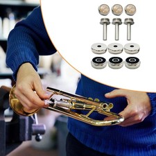 Trumpet Finger Buttons Rods Valve Covers Repairing Parts for Pocket Trumpets