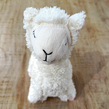 Burton  Burton White Llama Alpaca Plush Pink Hooves 13  Stuffed Animal