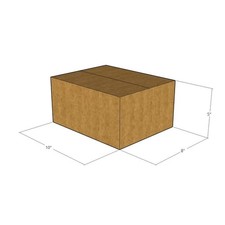 125 10x8x5 Kraft Brown Corrugated Shipping Boxes 32 ECT Single-Wall New