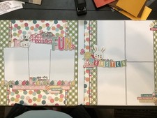 Scrapbook layout 12 x 12 Easter
