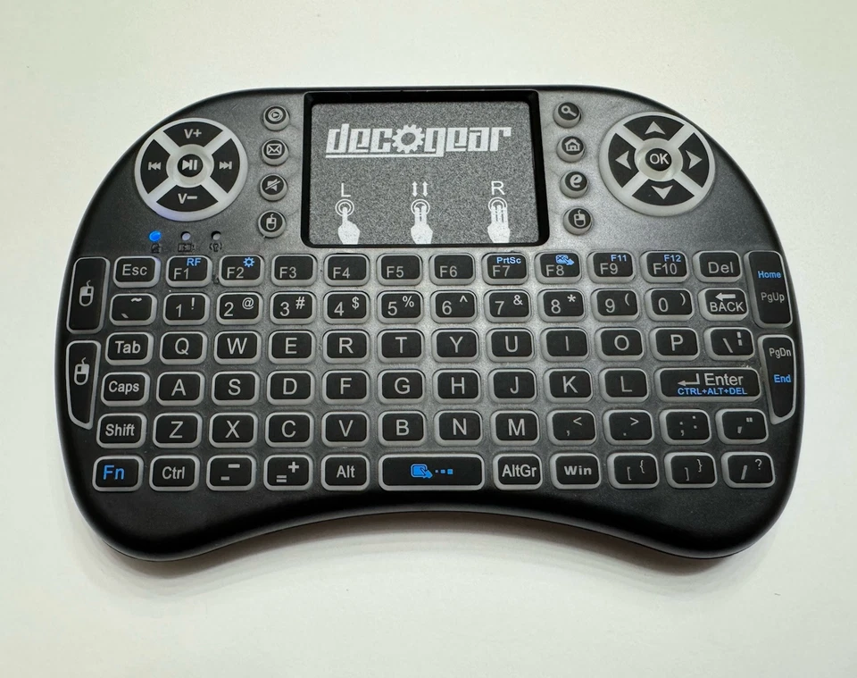 Deco Gear Mini Wireless Backlit Keyboard Smart Remote w/ Touchpad Mouse 2.4GHz - Image 2 of 4