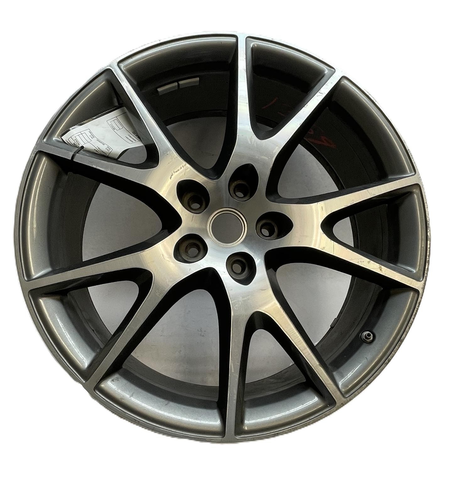 2010 FERRARI CALIFORNIA WHEEL 5 Y SPOKE MACHINED GRAY PAINTED POCKETS B-