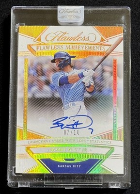 2023 Panini Flawless Bobby Witt Jr Auto /10 Gold sealed 