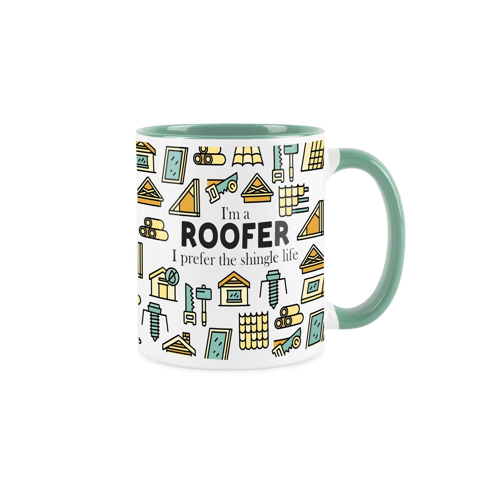 Personalised Roofer Mug - Humourous Roofing Tradies Novelty Gift