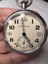 WW2 RAF Jaeger LeCoultre 6E/50 military pocket watch. Great working condition