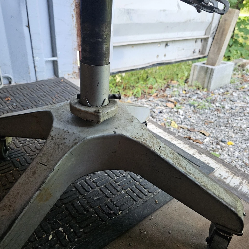 Silla de oficina Burroughs de colección años 40-50 máquina de agregar empresa marrón Foto 4 de 4