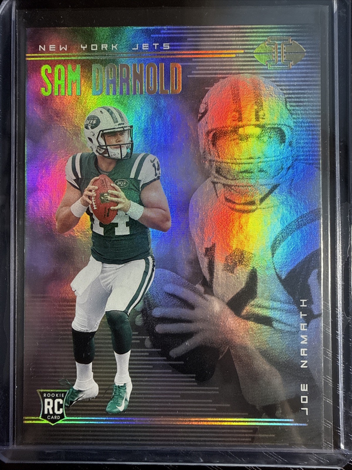 2018 Panini Illusions - Joe Namath, Sam Darnold #37 (RC)