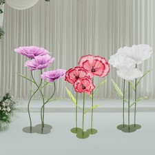 3Pcs Birthday Party Banquet Background Artificial Flower Arrangements  