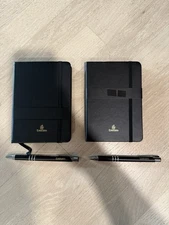 Set Of Two Emirates First Class Notebooks And Pens - Brand New!