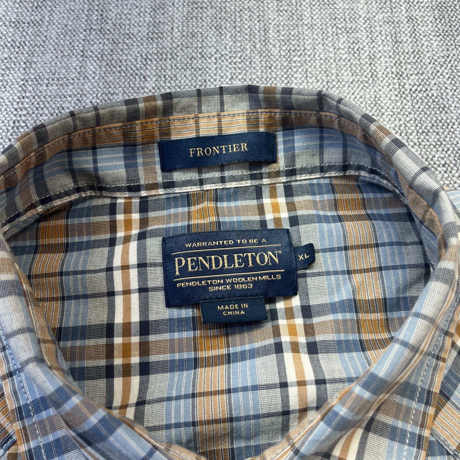 Pendleton Frontier Button Down Shirt Pearl Snap X… - image 5