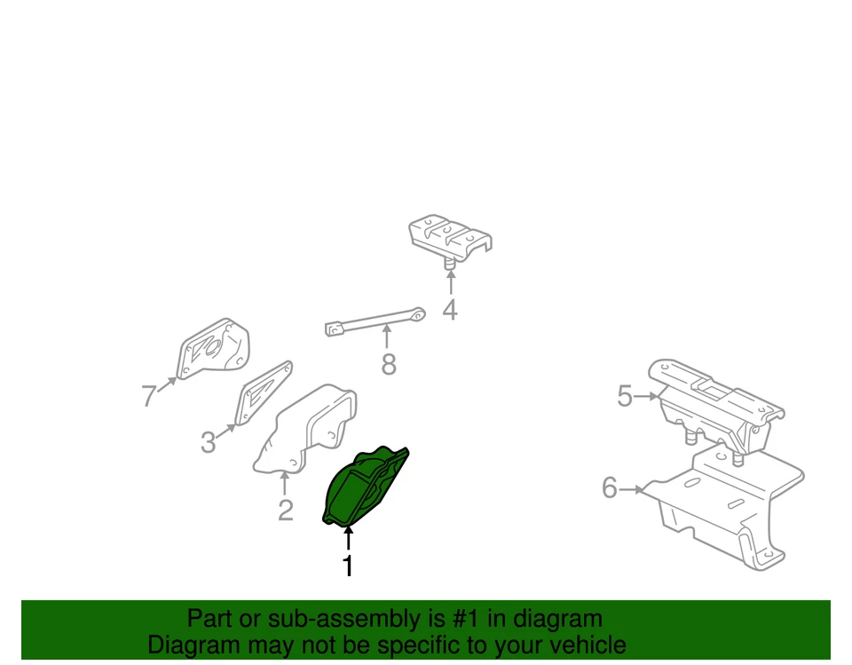 Montaje de motor GM 15529450 genuino Foto 3 de 3