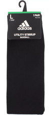 Adidas Utility Stirrup Baseball Socks 7 Inch Large 1 Pair Black