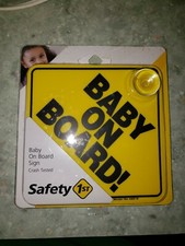 Safety 1st Baby On Board Sign