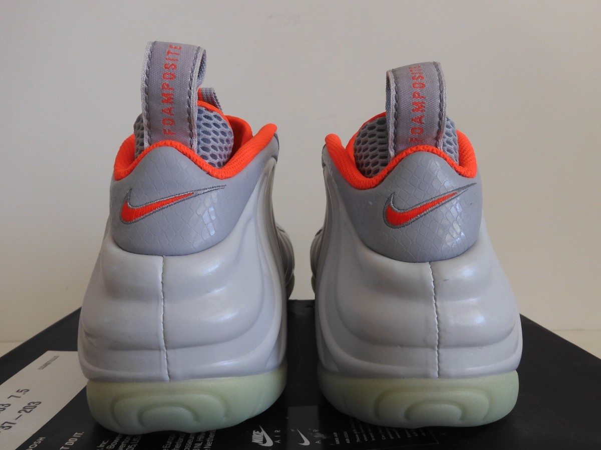 NIKE AIR FOAMPOSITE PRO PRM PREMIUM PURE PLATINUM-GREY-RED