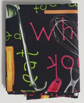 Quilting Treasures Cooking Utensils and Words Cotton Quilting Fat Quarter