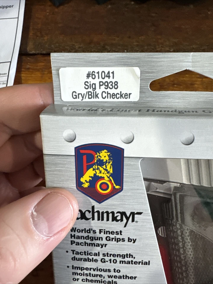 Pachmayr 61041 G10 Tactical Series Grips for Sig Sauer 938 Pistols. Checkered - Image 2 of 4