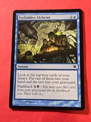 2011 Magic The Gathering Innistrad #55 Forbidden Alchemy, C, B, NF, cd1