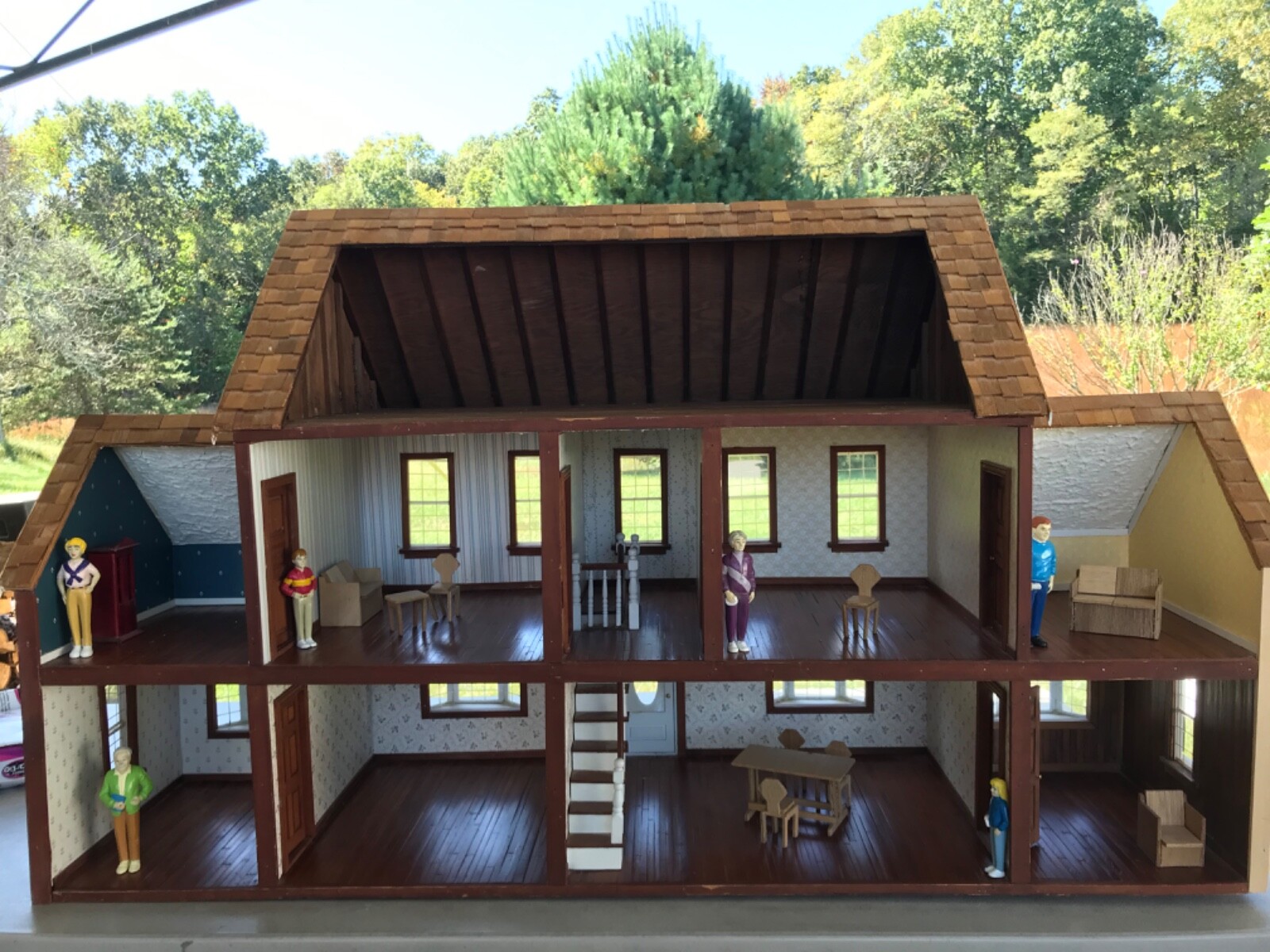 Fully Assembled Wood Dollhouse eBay