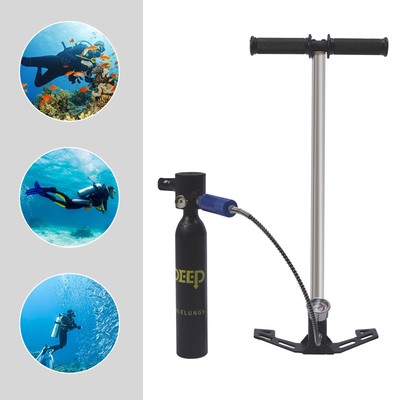Underwater Breath Mini Scuba Diving Case Portable Oxygen Air Tank Pump Equipment