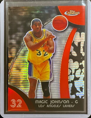 Magic Johnson - Refractor - 2008 Topps Finest #43