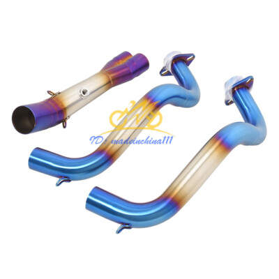 For Yamaha MT07 FZ07 2014-2022 Motorcycle Blue Exhaust