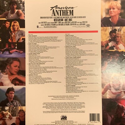 American Anthem Original Soundtrack (1986) Vinyl LP VG+ (Stevie