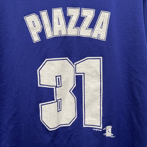 Vintage 90s Los Angeles Dodgers Mike Piazza 31 Jersey MLB True Fan Sz Large - 第 5/10 張圖片