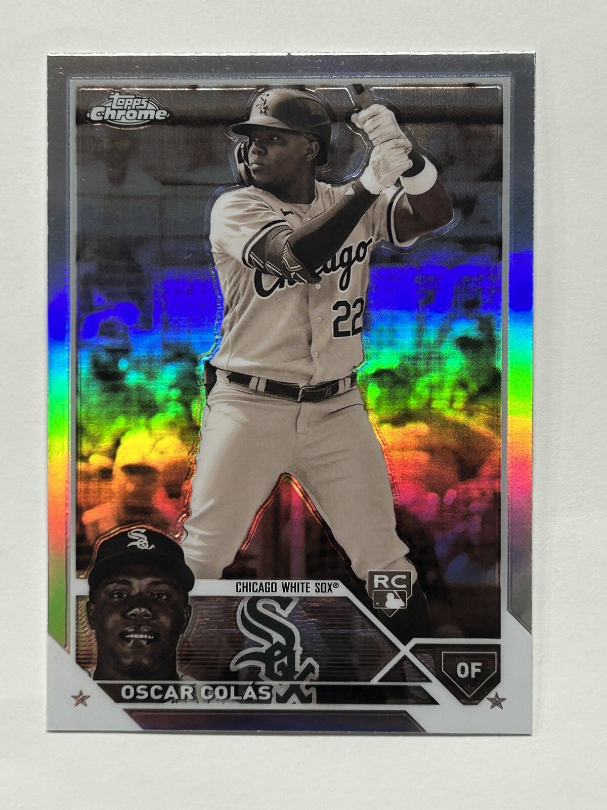 2023 Topps Chrome Oscar Colas Rookie RC Sepia Refractor Chicago White Sox #145